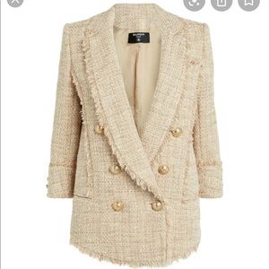 NWT Balmain double breasted tweet blazer size 40